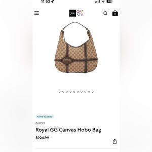 Royal GG canvas hobo bag has serial number on it !